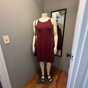 Old Navy Burgundy Midi Dress